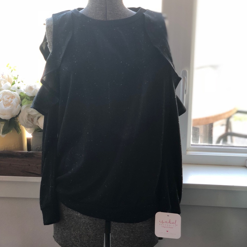 Cold Shoulder Maternity Sweater